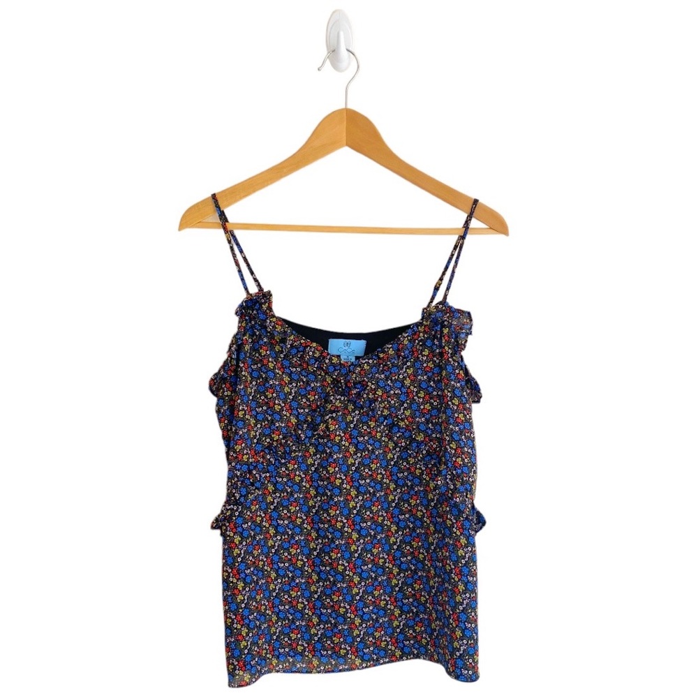 ✨CeCe✨ Floral Ruffle Detail Camisole Size M